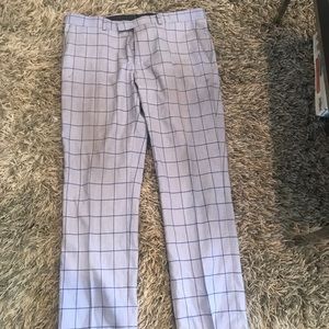 Nick Graham light blue checkered pants(6C)